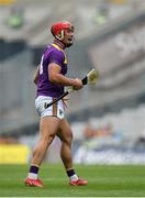 3 July 2021; Lee Chin of Wexford celebrates scoring a free during the Leinster GAA Hurling Senior Championship Semi-Final match between Kilkenny and Wexford at Croke Park in Dublin. Photo by Seb Daly/Sportsfile
