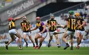 3 July 2021; Lee Chin of Wexford in action against James Maher of Kilkenny, left, during the Leinster GAA Hurling Senior Championship Semi-Final match between Kilkenny and Wexford at Croke Park in Dublin. Photo by Seb Daly/Sportsfile