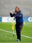 3 July 2021; Wexford manager Davy Fitzgerald reacts during the Leinster GAA Hurling Senior Championship Semi-Final match between Kilkenny and Wexford at Croke Park in Dublin. Photo by Seb Daly/Sportsfile