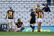 3 July 2021; Kilkenny goalkeeper Eoin Murphy is shown the yellow card by referee Fergal Horgan, before going to the sin-bin, in extra-time during the Leinster GAA Hurling Senior Championship Semi-Final match between Kilkenny and Wexford at Croke Park in Dublin. Photo by Piaras Ó Mídheach/Sportsfile
