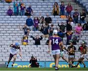 3 July 2021; Wexford goalkeeper Mark Fanning races back to his goal after scoring a goal from a penalty, in extra-time, during the Leinster GAA Hurling Senior Championship Semi-Final match between Kilkenny and Wexford at Croke Park in Dublin. Photo by Piaras Ó Mídheach/Sportsfile