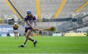 3 July 2021; Wexford goalkeeper Mark Fanning scores a penalty during the Leinster GAA Hurling Senior Championship Semi-Final match between Kilkenny and Wexford at Croke Park in Dublin. Photo by Seb Daly/Sportsfile
