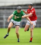 3 July 2021; Diarmaid Byrnes of Limerick in action against Ger Millerick of Cork during the Munster GAA Hurling Senior Championship Semi-Final match between Cork and Limerick at Semple Stadium in Thurles, Tipperary. Photo by Stephen McCarthy/Sportsfile