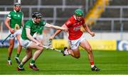 3 July 2021; Robbie O'Flynn of Cork in action against Declan Hannon of Limerick during the Munster GAA Hurling Senior Championship Semi-Final match between Cork and Limerick at Semple Stadium in Thurles, Tipperary. Photo by Ray McManus/Sportsfile