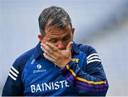3 July 2021; Wexford manager Davy Fitzgerald leaves the pitch after his side's defeat in the Leinster GAA Hurling Senior Championship Semi-Final match between Kilkenny and Wexford at Croke Park in Dublin. Photo by Piaras Ó Mídheach/Sportsfile