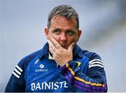 3 July 2021; Wexford manager Davy Fitzgerald leaves the pitch after his side's defeat in the Leinster GAA Hurling Senior Championship Semi-Final match between Kilkenny and Wexford at Croke Park in Dublin. Photo by Piaras Ó Mídheach/Sportsfile