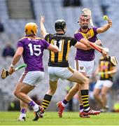 3 July 2021; Paul Morris of Wexford in action against Walter Walsh of Kilkenny during the Leinster GAA Hurling Senior Championship Semi-Final match between Kilkenny and Wexford at Croke Park in Dublin. Photo by Piaras Ó Mídheach/Sportsfile