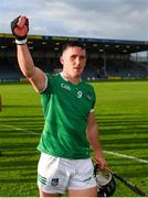 3 July 2021; Darragh O'Donovan of Limerick celebrates following the Munster GAA Hurling Senior Championship Semi-Final match between Cork and Limerick at Semple Stadium in Thurles, Tipperary. Photo by Stephen McCarthy/Sportsfile