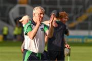 3 July 2021; Limerick manager John Kiely applauds the supporters after the Munster GAA Hurling Senior Championship Semi-Final match between Cork and Limerick at Semple Stadium in Thurles, Tipperary. Photo by Ray McManus/Sportsfile