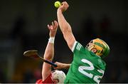 3 July 2021; Dan Morrissey of Limerick in action against Patrick Horgan of Cork during the Munster GAA Hurling Senior Championship Semi-Final match between Cork and Limerick at Semple Stadium in Thurles, Tipperary. Photo by Stephen McCarthy/Sportsfile