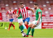 2 July 2021; Gearóid Morrissey of Cork City in action against Clyde O'Connell of Treaty United during the SSE Airtricity League First Division match between Cork City and Treaty United at Turners Cross in Cork. Photo by Michael P Ryan/Sportsfile