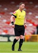 2 July 2021; Referee Eoghan O'Shea during the SSE Airtricity League First Division match between Cork City and Treaty United at Turners Cross in Cork. Photo by Michael P Ryan/Sportsfile