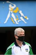 3 July 2021; Limerick manager John Kiely before the Munster GAA Hurling Senior Championship Semi-Final match between Cork and Limerick at Semple Stadium in Thurles, Tipperary. Photo by Stephen McCarthy/Sportsfile