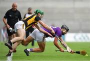 3 July 2021; Jack O'Connor of Wexford in action against Tommy Walsh of Kilkenny during the Leinster GAA Hurling Senior Championship Semi-Final match between Kilkenny and Wexford at Croke Park in Dublin. Photo by Seb Daly/Sportsfile