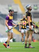 3 July 2021; Diarmuid O'Keeffe of Wexford reacts after winning a free during the Leinster GAA Hurling Senior Championship Semi-Final match between Kilkenny and Wexford at Croke Park in Dublin. Photo by Seb Daly/Sportsfile