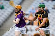 3 July 2021; Simon Donohoe of Wexford in action against Alan Murphy of Kilkenny during the Leinster GAA Hurling Senior Championship Semi-Final match between Kilkenny and Wexford at Croke Park in Dublin. Photo by Seb Daly/Sportsfile