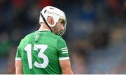 3 July 2021; Aaron Gillane of Limerick prepares to take a free during the Munster GAA Hurling Senior Championship Semi-Final match between Cork and Limerick at Semple Stadium in Thurles, Tipperary. Photo by Stephen McCarthy/Sportsfile