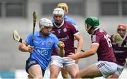 3 July 2021; Liam Rushe of Dublin in action against Brian Concannon of Galway during the Leinster GAA Hurling Senior Championship Semi-Final match between Dublin and Galway at Croke Park in Dublin. Photo by Seb Daly/Sportsfile