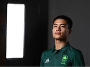 8 July 2021; Nhat Nguyen during a Tokyo 2020 Team Ireland Announcement for Badminton in the Sport Ireland Institute at the Sports Ireland Campus in Dublin. Photo by Harry Murphy/Sportsfile