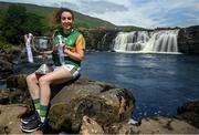 7 July 2021; At the Aasleagh Falls in Mayo for the LGFA TG4 Championship Launch is Aishling O'Connell of Kerry. The 2021 TG4 All-Ireland Ladies Football Championships get underway this Friday, July 9, with the meeting of Galway and Kerry (Live on TG4) and will conclude at Croke Park on Sunday, September 5, when the winners of the Junior, Intermediate & Senior Championships will be revealed. 13 Championship games will be broadcast exclusively live by TG4 throughout the season, with the remaining 50 games available to view on the LGFA and TG4’s dedicated online platform: page.inplayer.com/peilnamban #ProperFan. Photo by Brendan Moran/Sportsfile