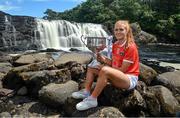 7 July 2021; At the Aasleagh Falls in Mayo for the LGFA TG4 Championship Launch is Blaithín Mackin of Armagh. The 2021 TG4 All-Ireland Ladies Football Championships get underway this Friday, July 9, with the meeting of Galway and Kerry (Live on TG4) and will conclude at Croke Park on Sunday, September 5, when the winners of the Junior, Intermediate & Senior Championships will be revealed. 13 Championship games will be broadcast exclusively live by TG4 throughout the season, with the remaining 50 games available to view on the LGFA and TG4’s dedicated online platform: page.inplayer.com/peilnamban #ProperFan. Photo by Brendan Moran/Sportsfile