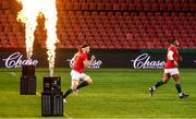 3 July 2021; Hamish Watson, left, and Kyle Sinckler of the British and Irish Lions run out prior to the 2021 British and Irish Lions tour match between Sigma Lions and The British and Irish Lions at Emirates Airline Park in Johannesburg, South Africa. Photo by Sydney Seshibedi/Sportsfile