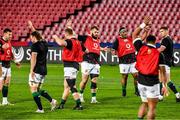 3 July 2021; British and Irish Lions players warm-up prior to the 2021 British and Irish Lions tour match between Sigma Lions and The British and Irish Lions at Emirates Airline Park in Johannesburg, South Africa. Photo by Sydney Seshibedi/Sportsfile