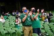 3 July 2021; Supporters during the International Rugby Friendly match between Ireland and Japan at Aviva Stadium in Dublin. Photo by David Fitzgerald/Sportsfile