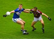 4 July 2021; Dónal Kingston of Laois in action against Kevin Maguire of Westmeath during the Leinster GAA Football Senior Championship Quarter-Final match between Laois and Westmeath at Bord Na Mona O'Connor Park in Tullamore, Offaly. Photo by Eóin Noonan/Sportsfile