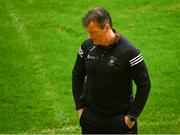 4 July 2021; Westmeath manager Jack Cooney reacts during the Leinster GAA Football Senior Championship Quarter-Final match between Laois and Westmeath at Bord Na Mona O'Connor Park in Tullamore, Offaly. Photo by Eóin Noonan/Sportsfile