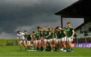 4 July 2021; Meath players break from the team photograph before their Leinster GAA Football Senior Championship Quarter-Final match against Longford at Páirc Tailteann in Navan, Meath. Photo by Seb Daly/Sportsfile