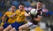 4 July 2021; Shane Walsh of Galway in action against Brian Stack of Roscommon during the Connacht GAA Football Senior Championship Semi-Final match between Roscommon and Galway at Dr Hyde Park in Roscommon. Photo by Sam Barnes/Sportsfile