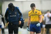 4 July 2021; Ciaran Murtagh of Roscommon, right, reacts following his side's defeat in the Connacht GAA Football Senior Championship Semi-Final match between Roscommon and Galway at Dr Hyde Park in Roscommon. Photo by Harry Murphy/Sportsfile