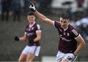4 July 2021; Matthew Tierney of Galway celebrates after scoring his side's second goal during the Connacht GAA Football Senior Championship Semi-Final match between Roscommon and Galway at Dr Hyde Park in Roscommon. Photo by Sam Barnes/Sportsfile