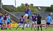 4 July 2021; Liam Coleman of Wexford catches a kickout ahead of Brian Fenton of Dublin during the Leinster GAA Football Senior Championship Quarter-Final match between Wexford and Dublin at Chadwicks Wexford Park in Wexford. Photo by Brendan Moran/Sportsfile