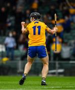 4 July 2021; Tony Kelly of Clare celebrates scoring a goal in the 37th minute of the Munster GAA Hurling Senior Championship Semi-Final match between Tipperary and Clare at LIT Gaelic Grounds in Limerick. Photo by Ray McManus/Sportsfile
