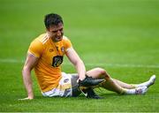 4 July 2021; Niall McKeever of Antrim following the Ulster GAA Football Senior Championship Quarter-Final match between Armagh and Antrim at the Athletic Grounds in Armagh. Photo by David Fitzgerald/Sportsfile