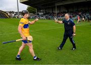 4 July 2021; Tipperary manager Liam Sheedy and Tony Kelly of Clare following the Munster GAA Hurling Senior Championship Semi-Final match between Tipperary and Clare at LIT Gaelic Grounds in Limerick. Photo by Stephen McCarthy/Sportsfile