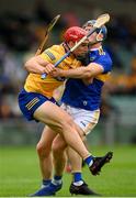 4 July 2021; John Conlon of Clare in action against Jason Forde of Tipperary during the Munster GAA Hurling Senior Championship Semi-Final match between Tipperary and Clare at LIT Gaelic Grounds in Limerick. Photo by Stephen McCarthy/Sportsfile