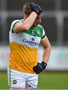 4 July 2021; Carl Stewart of Offaly after his side's loss in the Leinster GAA Football Senior Championship Quarter-Final match between Kildare and Offaly at MW Hire O'Moore Park in Portlaoise, Laois. Photo by Piaras Ó Mídheach/Sportsfile
