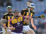 3 July 2021; Mikie Dwyer of Wexford in action against Huw Lawlor of Kilkenny during the Leinster GAA Hurling Senior Championship Semi-Final match between Kilkenny and Wexford at Croke Park in Dublin. Photo by Piaras Ó Mídheach/Sportsfile
