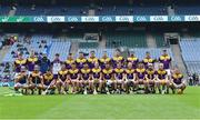 3 July 2021; The Wexford squad before the Leinster GAA Hurling Senior Championship Semi-Final match between Kilkenny and Wexford at Croke Park in Dublin. Photo by Piaras Ó Mídheach/Sportsfile
