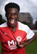 7 July 2021; James Abankwah during a St Patrick's Athletic Player feature shoot at Richmond Park in Dublin. Photo by Piaras Ó Mídheach/Sportsfile