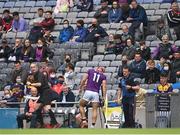 3 July 2021; Lee Chin of Wexford leaves the field to receive medical attention during the Leinster GAA Hurling Senior Championship Semi-Final match between Kilkenny and Wexford at Croke Park in Dublin. Photo by Piaras Ó Mídheach/Sportsfile