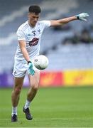 4 July 2021; Mick O'Grady of Kildare scores a point from an advanced mark during the Leinster GAA Football Senior Championship Quarter-Final match between Kildare and Offaly at MW Hire O'Moore Park in Portlaoise, Laois. Photo by Piaras Ó Mídheach/Sportsfile