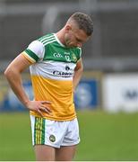 4 July 2021; Anton Sullivan of Offaly after his side's defeat in the Leinster GAA Football Senior Championship Quarter-Final match between Kildare and Offaly at MW Hire O'Moore Park in Portlaoise, Laois. Photo by Piaras Ó Mídheach/Sportsfile