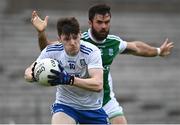 3 July 2021; Stephen O'Hanlon of Monaghan in action against Kane Connor of Fermanagh during the Ulster GAA Football Senior Championship Quarter-Final match between Monaghan and Fermanagh at St Tiernach’s Park in Clones, Monaghan. Photo by Sam Barnes/Sportsfile