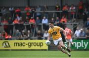 4 July 2021; Niall McKeever of Antrim during the Ulster GAA Football Senior Championship Quarter-Final match between Armagh and Antrim at the Athletic Grounds in Armagh. Photo by David Fitzgerald/Sportsfile