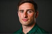 6 July 2021; Team Ireland has officially selected the Men’s Rugby Sevens Team who will compete at the Olympic Games in Tokyo. Following their exciting dominance in the final Olympic Repechage in Monaco, the Irish team have made history in becoming the first Rugby team that will compete for Ireland at the Olympic Games. Pictured is Billy Dardis during a Tokyo 2020 Official Team Ireland Announcement for Rugby 7s at Sport Ireland Campus in Dublin. Photo by David Fitzgerald/Sportsfile