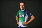 8 July 2021; Team Ireland track cyclist Mark Downey on the day they received their Olympic kit for Tokyo 2020. They will be competing in the Izu Velodrome from the 5 – 8 August. Photo by David Fitzgerald/Sportsfile